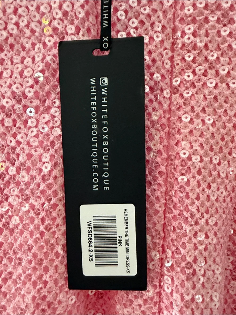 White Fox Boutique Pink Sequin Mini Dress - Picture 2 of 3